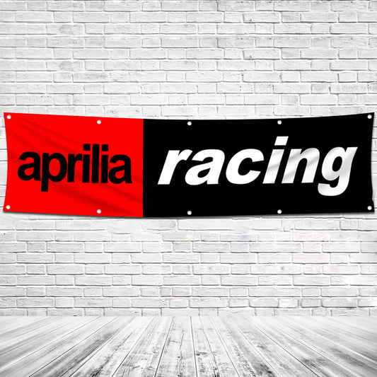 Fyon Motorcycles Garage Shop Decor Banner Works for Aprilia Racing Flag 2x8 Feet