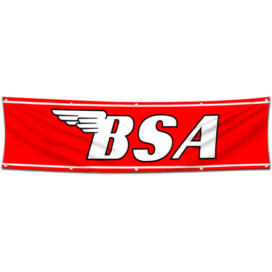 Fyon Motorcycles Garage Shop Decor Banner Works for BSA Flag 2x8 Feet