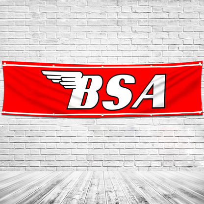 Fyon Motorcycles Garage Shop Decor Banner Works for BSA Flag 2x8 Feet