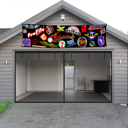 Fyon Motorcycles Garage Shop Decor Banner Works for Hutch Haro Flag 2x8 Feet