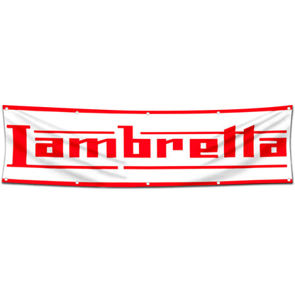 Fyon Motorcycles Garage Shop Decor Banner Works for Lambrettas Flag 2x8 Feet