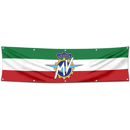 Fyon Motorcycles Garage Shop Decor Banner Works for MV Agusta Flag 2x8 Feet