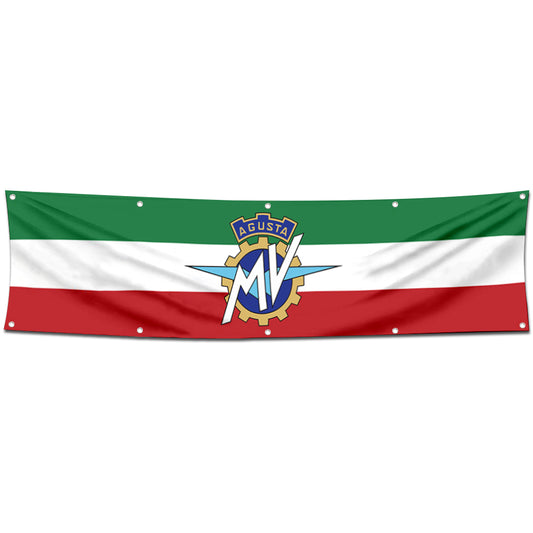 Fyon Motorcycles Garage Shop Decor Banner Works for MV Agusta Flag 2x8 Feet