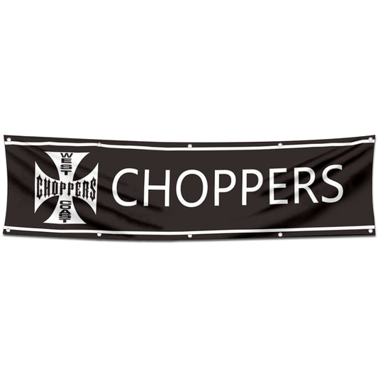 Fyon Motorcycles Garage Shop Decor Banner Works for West Coasts Chopper Flag 2x8 Feet