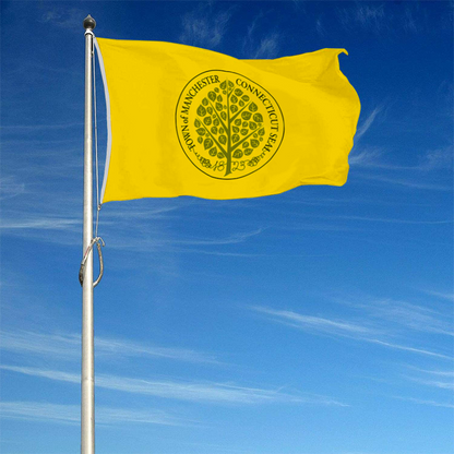 Fyon Municipal of Manchester,Connecticut flag  Banner