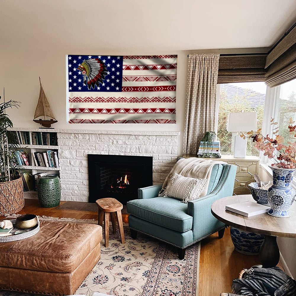 Fyon Native American Flag 41818 Indoor and outdoor banner