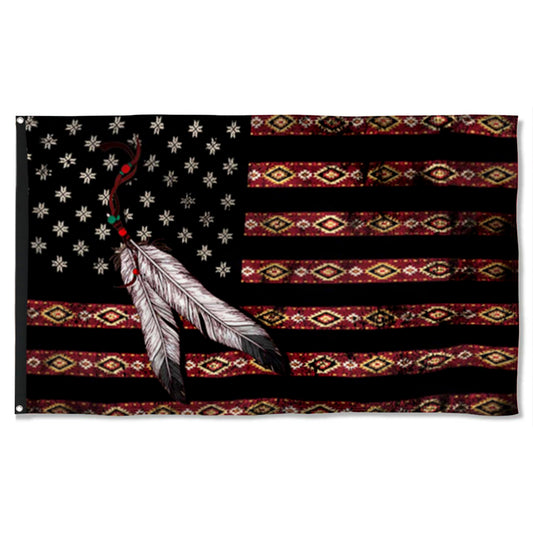Fyon Native American Pride Flag Banner 41822 Indoor and outdoor banner