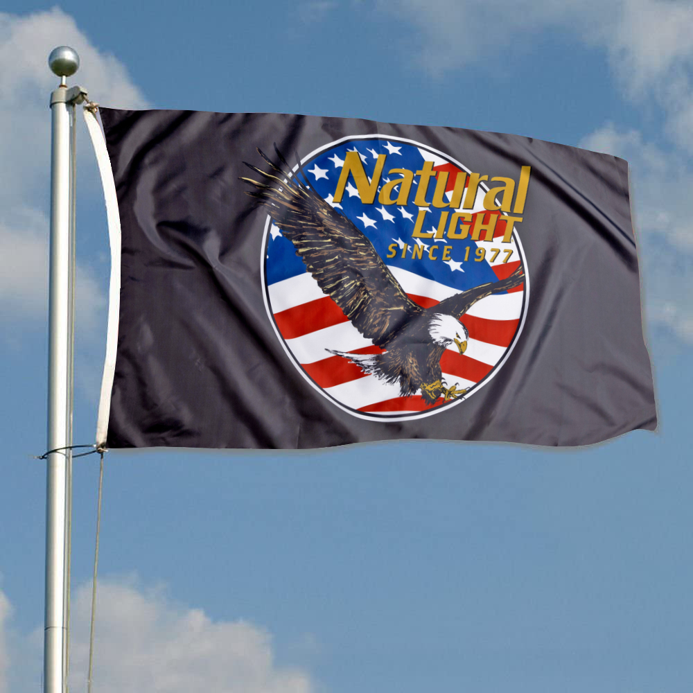 Fyon Natural Light American Eagle Rowdy Gentleman Flag Indoor and outdoor banner 32903