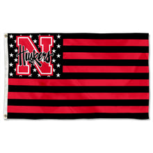 Fyon Nebraska Cornhuskers Stars and Stripes Flag Banner