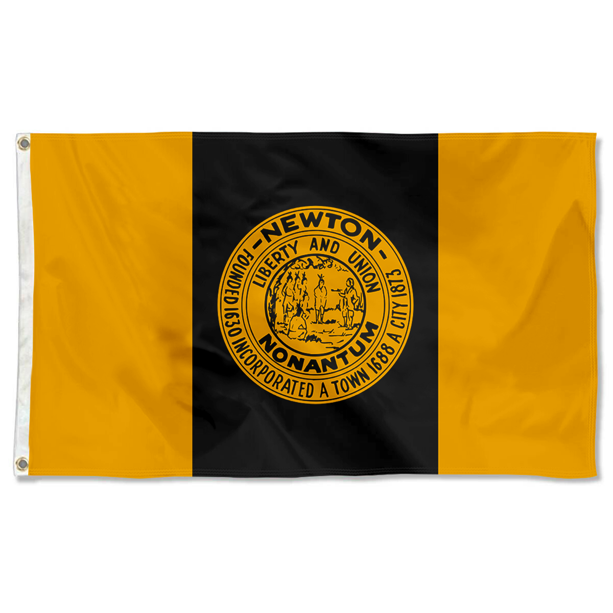 Fyon Newton, Massachusetts flag Banner