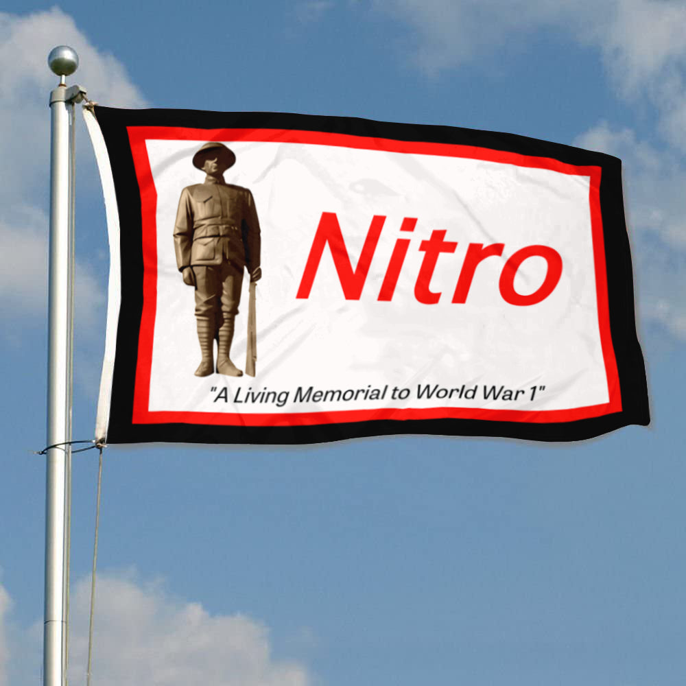 Fyon Nitro, West Virginia Flag Indoor and Outdoor Banner