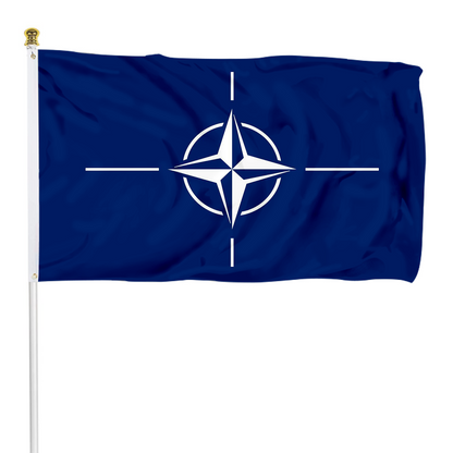 Fyon North Atlantic Treaty Organization NATO Flag Banner 16x24inch