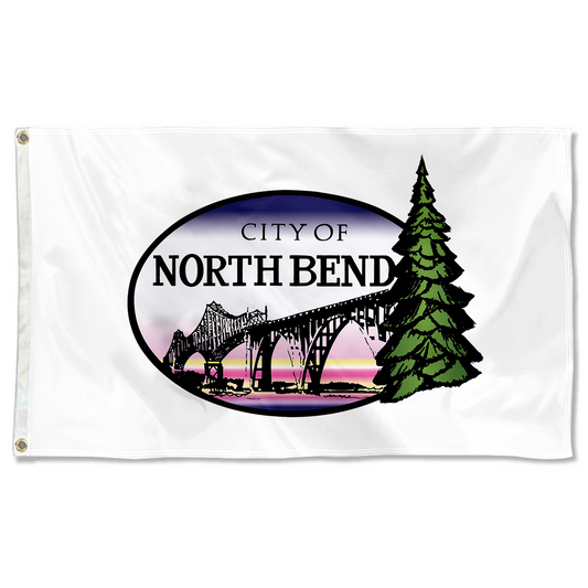 Fyon North Bend, Oregon flag Banner