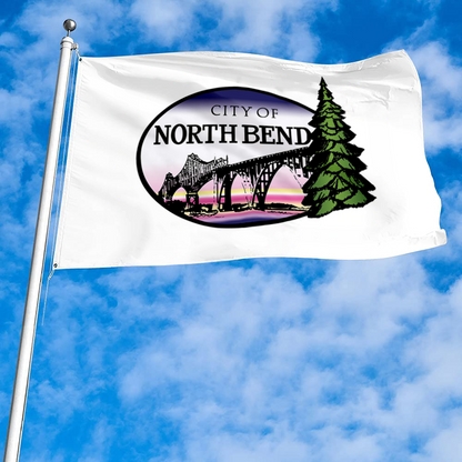 Fyon North Bend, Oregon flag Banner