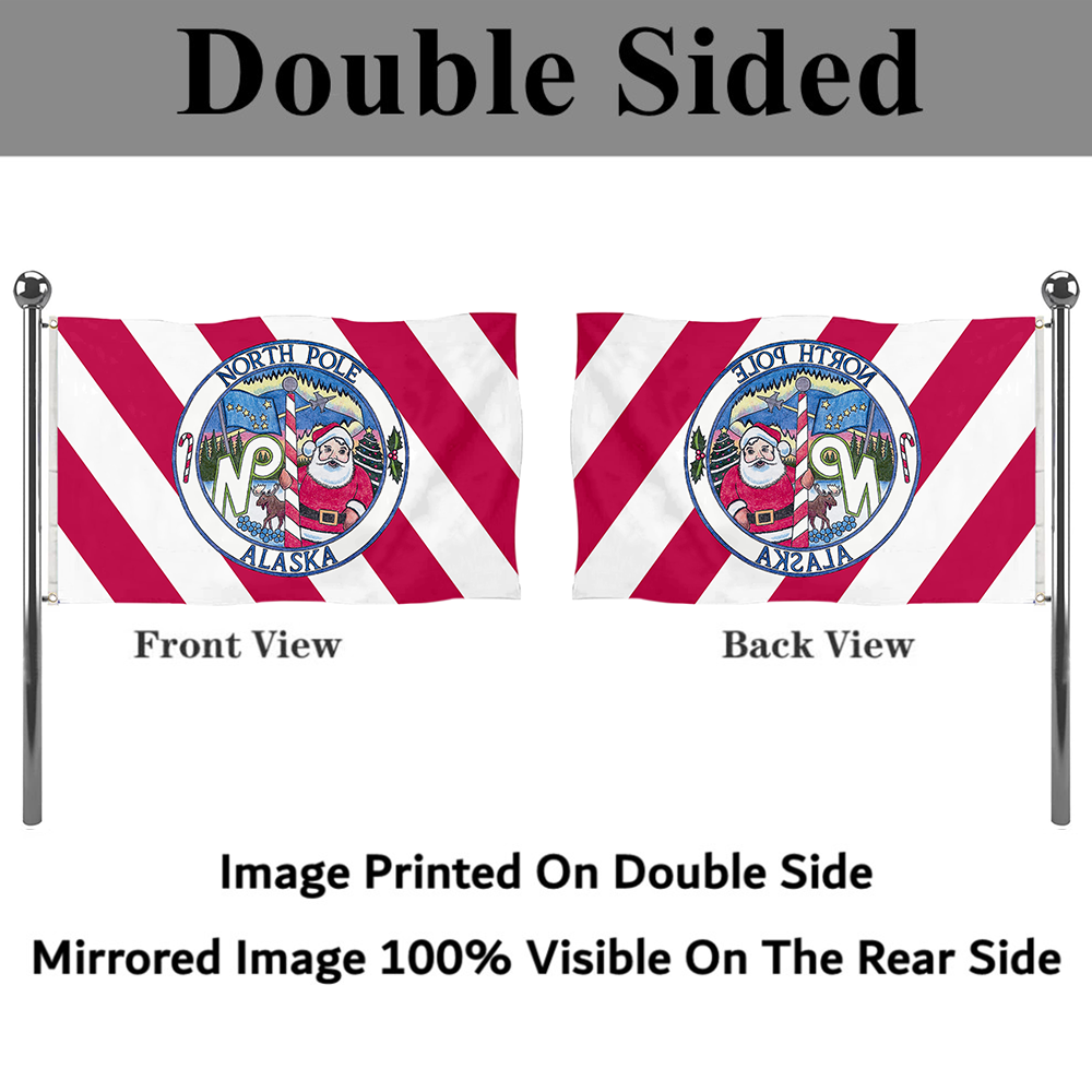 Fyon North Pole, Alaska Flag  Banner