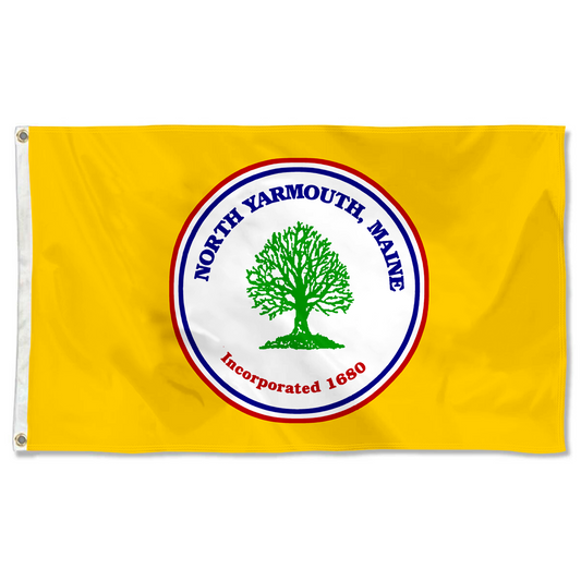 Fyon North Yarmouth, Maine flag Banner
