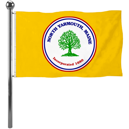 Fyon North Yarmouth, Maine flag Banner