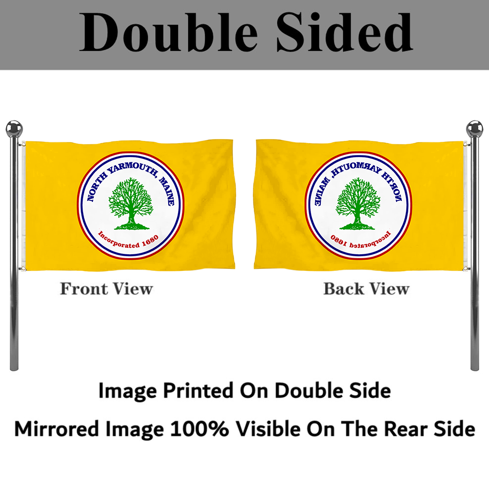 Fyon North Yarmouth, Maine flag Banner