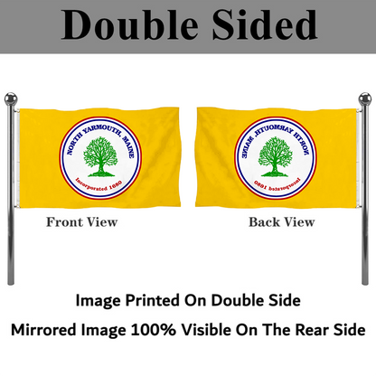 Fyon North Yarmouth, Maine flag Banner