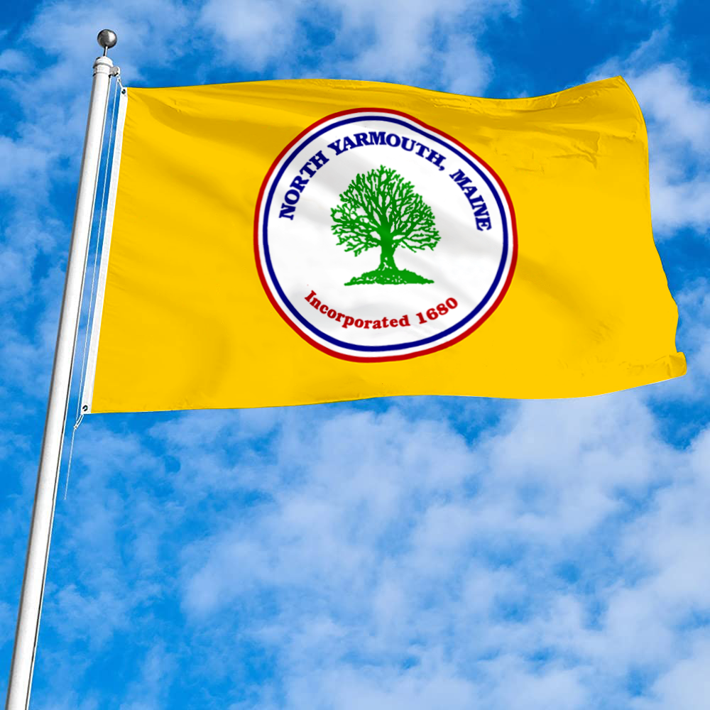 Fyon North Yarmouth, Maine flag Banner