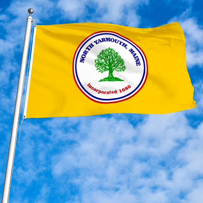 Fyon North Yarmouth, Maine flag Banner