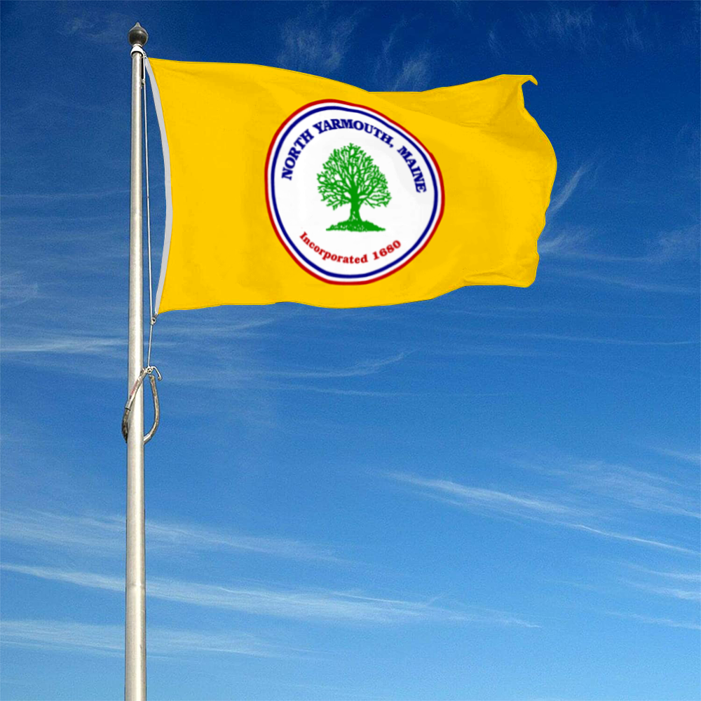 Fyon North Yarmouth, Maine flag Banner