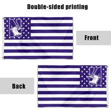 Fyon Northwestern Wildcats Stars and Stripes Flag Banner