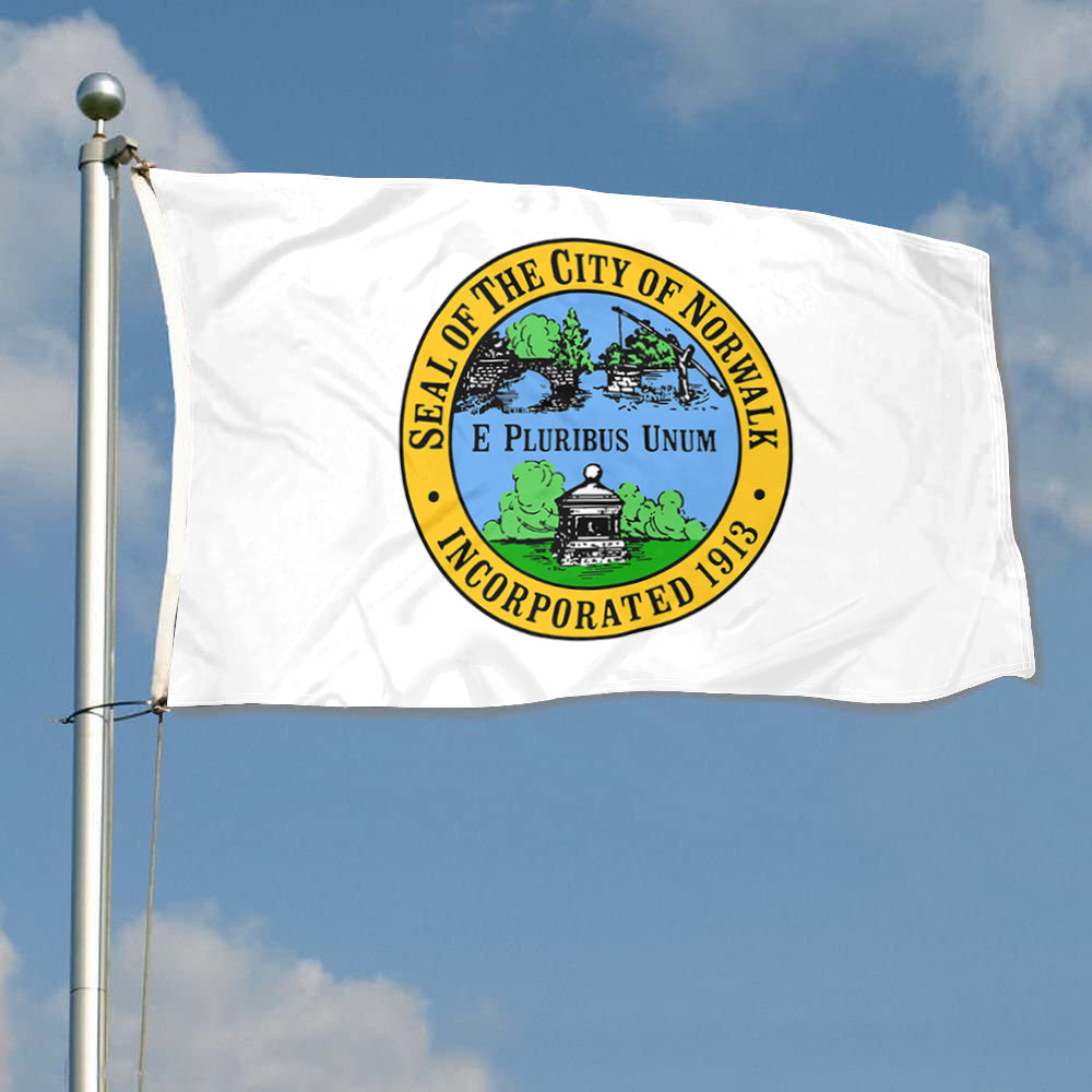 Fyon Norwalk, Connecticut Flag Indoor and Outdoor Banner