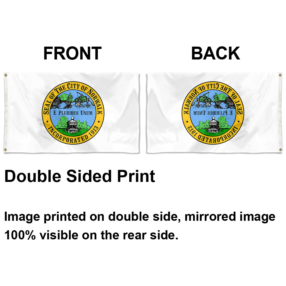 Fyon Norwalk, Connecticut Flag Indoor and Outdoor Banner