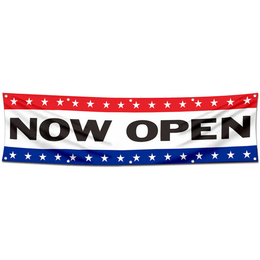 Fyon Now Open Garage Workshop Decor Banner Shop  2x8 Feet
