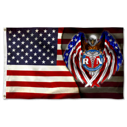 Fyon Nurse American Eagle Registered Nurse Flag 41802 Indoor and outdoor banner