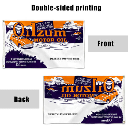 Fyon Oilzum Motor Oil Flag Ad Gasoline Flag Banner