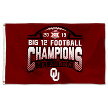 Fyon Oklahoma Sooners 2019 Big 12 Champions Flag Banner