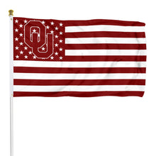 Fyon Oklahoma Sooners Stars and Stripes Flag Banner