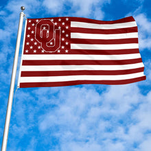 Fyon Oklahoma Sooners Stars and Stripes Flag Banner