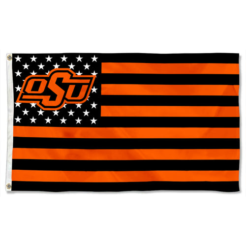 Fyon Oklahoma State Cowboys Stars and Stripes Flag Banner