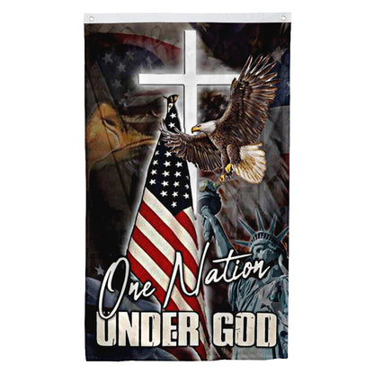 Fyon One Nation Under GOD Flag Banner