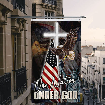 Fyon One Nation Under GOD Flag Banner