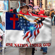 Fyon One Nation Under God. Christian American Flag 41133 Indoor and outdoor banner