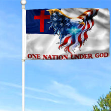 Fyon One Nation Under God. Christian American Flag 41133 Indoor and outdoor banner
