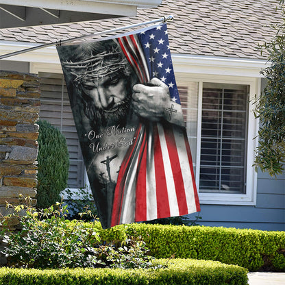 Fyon One Nation Under God flag Indoor and outdoor banner