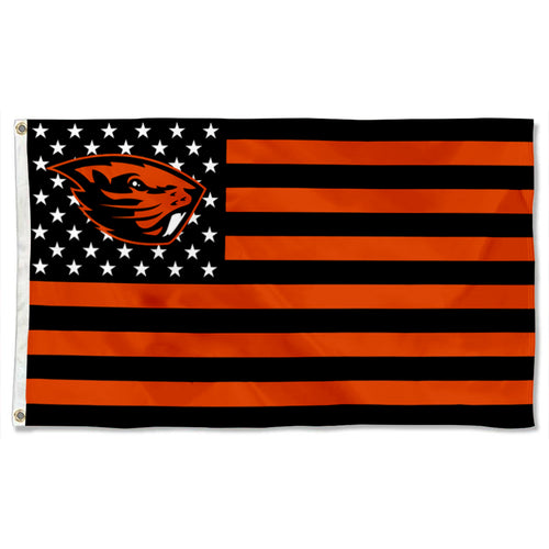 Fyon Oregon State Beavers Stars and Stripes Flag Banner