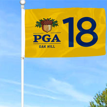 Fyon PGA OAK HILL Golf Flag Yellow   Indoor and outdoor banner