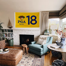 Fyon PGA OAK HILL Golf Flag Yellow   Indoor and outdoor banner