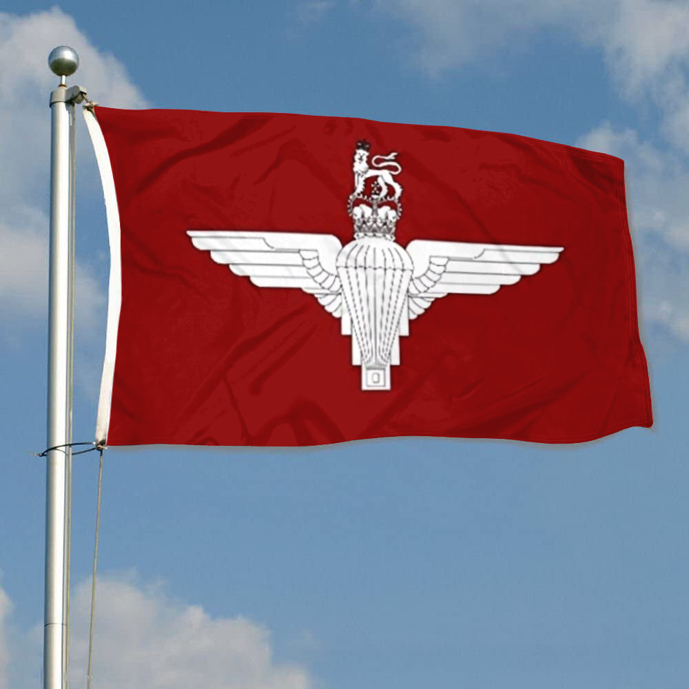 Fyon Parachute Regiment Paras British Army Flag With Rope and Toggle Flag Indoor and Outdoor Banner
