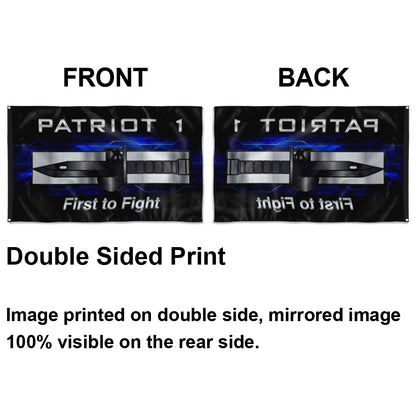 Fyon Patriot 1 Expert First to Fight Flag Indoor and outdoor banner