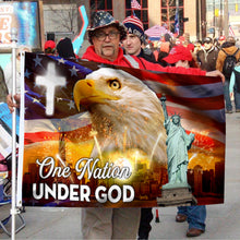 Fyon Patriot Eagle Independence Day 4th of July One Nation Under God Flag 41710 Indoor and outdoor banner