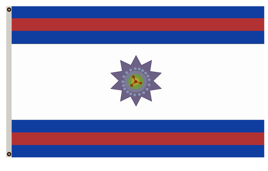 Fyon of Paysandú flag Uruguay banner