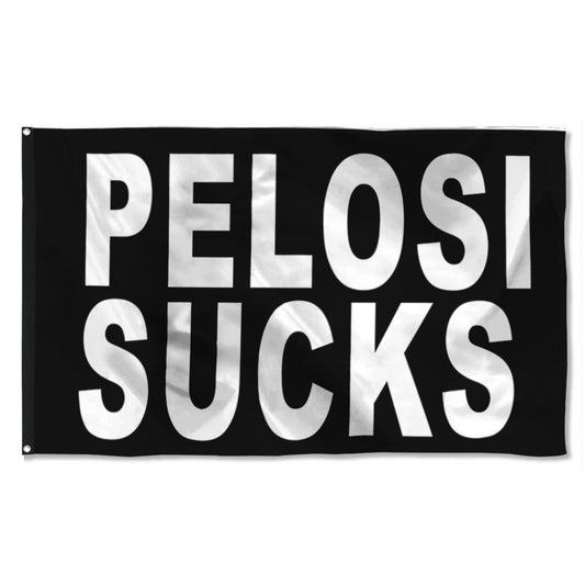 Fyon Pelosi Sucks Flag Indoor and Outdoor Banner