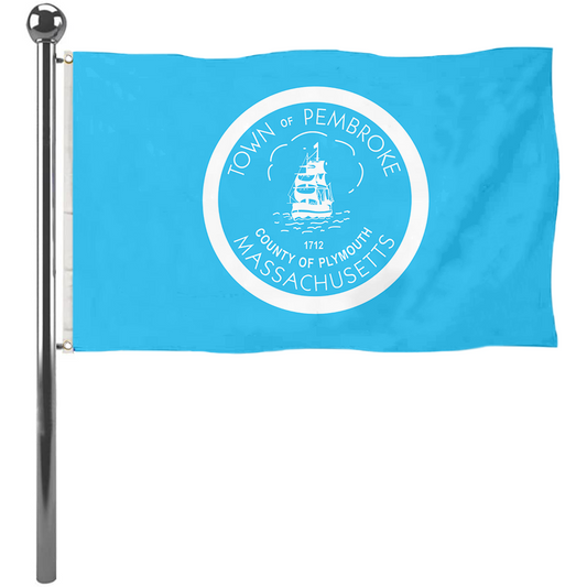 Fyon Pembroke, Massachusetts flag Banner